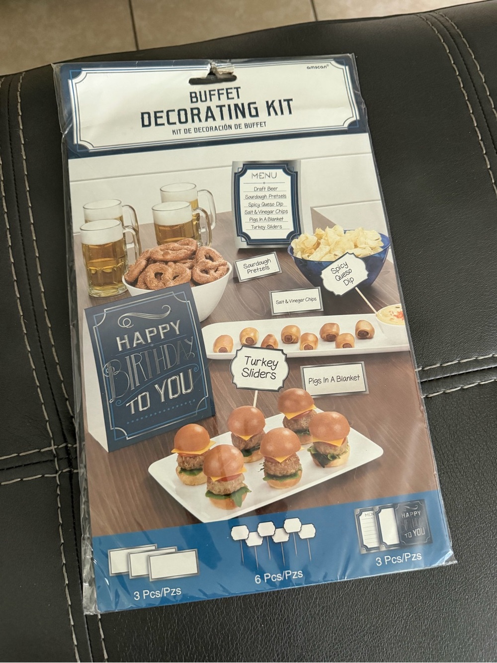 Amscan Blue 'Happy Birthday To You' Buffet Decorating Kit